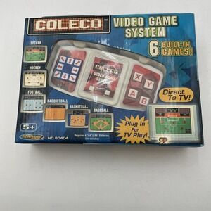 Coleco Video Game System 6 Built-in Games Plug & Play Techno Source 2005 - NEW